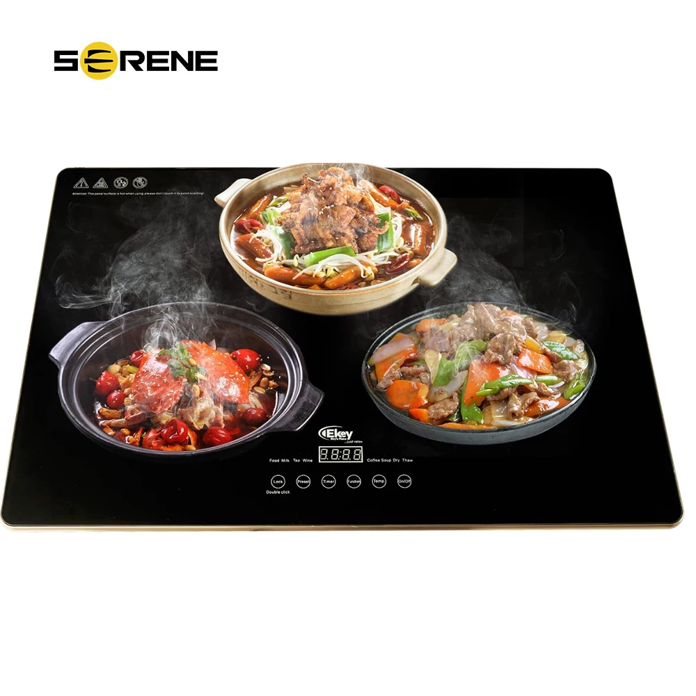 Adjustable Heat, Food Warmer Plate, Electric Server Warming Tray, Portable and Perfect for Indoor Dinner, Catering, Party