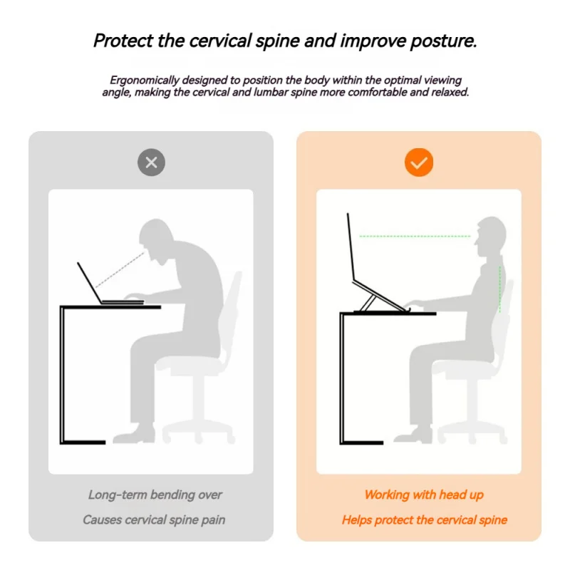 노트북 스탠드는 조절 가능하고, 접이식이며, 휴대 가능하고, 높이 조절이 가능하며, 열 방출 기능이 있으며, 안정적이며, 범용적입니다.