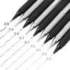 0.3 0.5 0.7 0.9 2.0mm Full Metal Mechanical Pencil Set Art Sketch HB Leads Retractable Nib School Writing Pencil Gift Stationery 1