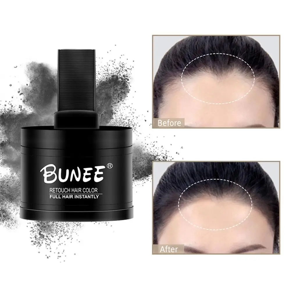 Hair Line Powder 45g Black Root Cover Up Natural Instant Hair Concealer Powder Hairline Shadow Waterproof Coverage Q9G9