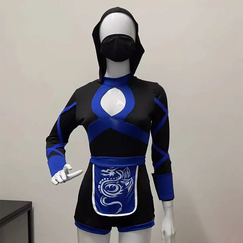 Halloween Women Adult Ninja Costume Anime Dragon Ninja Costume Cosplay One-piece Jumpsuit