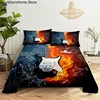 fashion Music Sheet Set Piano Keyboard Music Note Printed Bed Flat Sheet With Pillowcase Polyester Bedding 5