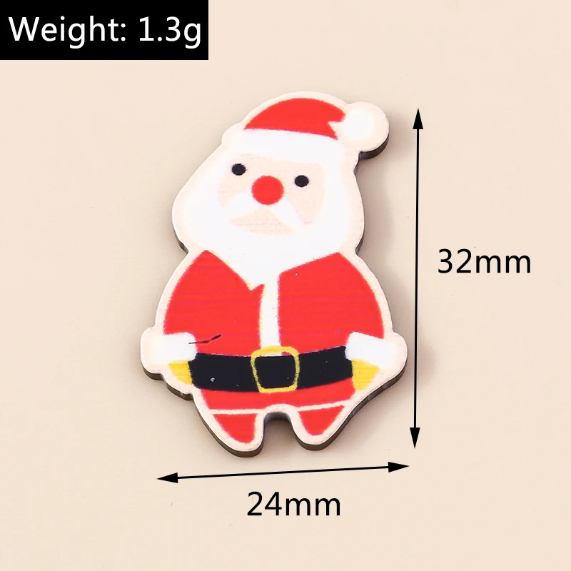Leslie Mix 10/20/30 Stück neue Frohe Weihnachten Charms Harz Flatback Cabochons für DIY Schmuckherstellung Ohrringe Halskette Zubehör – Detail 16