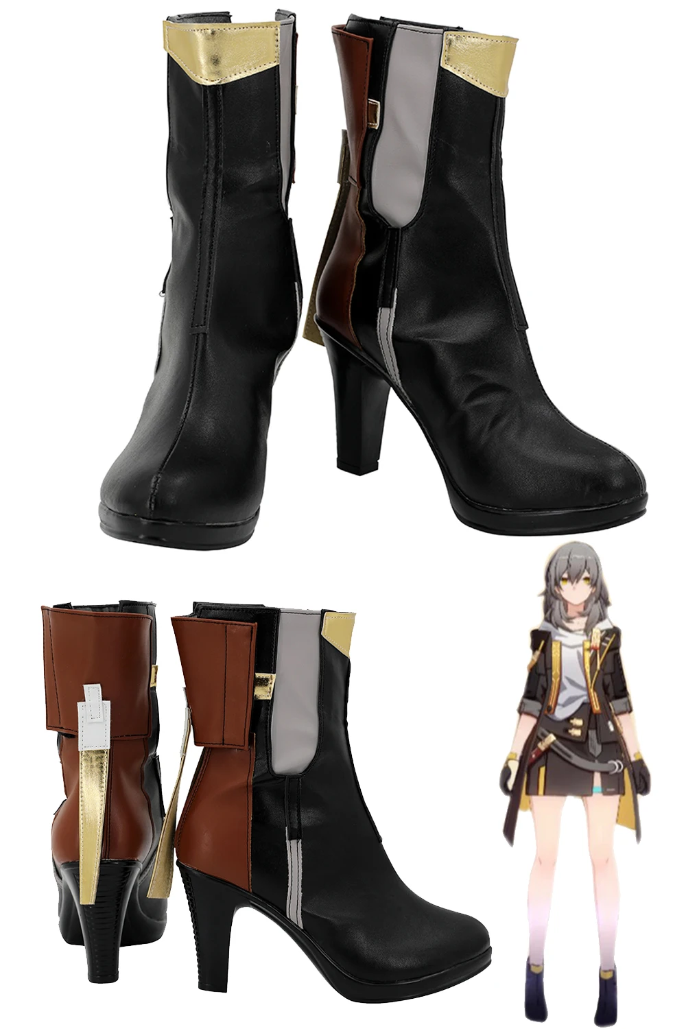 

Trailblazer Cosplay Shoes Fantasy Costume Accessories Game Honkai Star Rail Disguise Boots Women Halloween Party Suits Props
