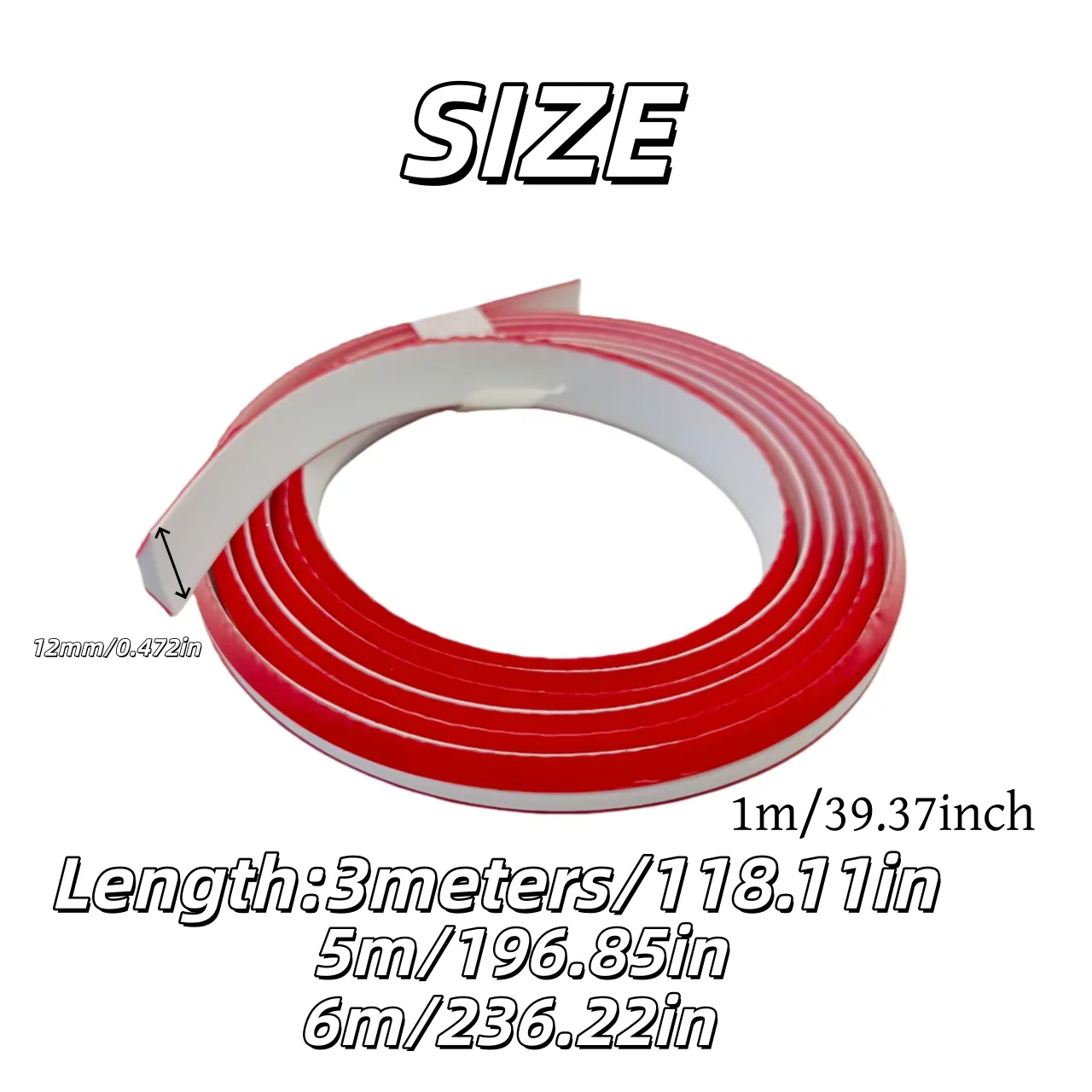 Self-Adhesive Decorative Strip 1PC 1/3/5/6m for Skirting Waist Line Wall Corner Ceiling