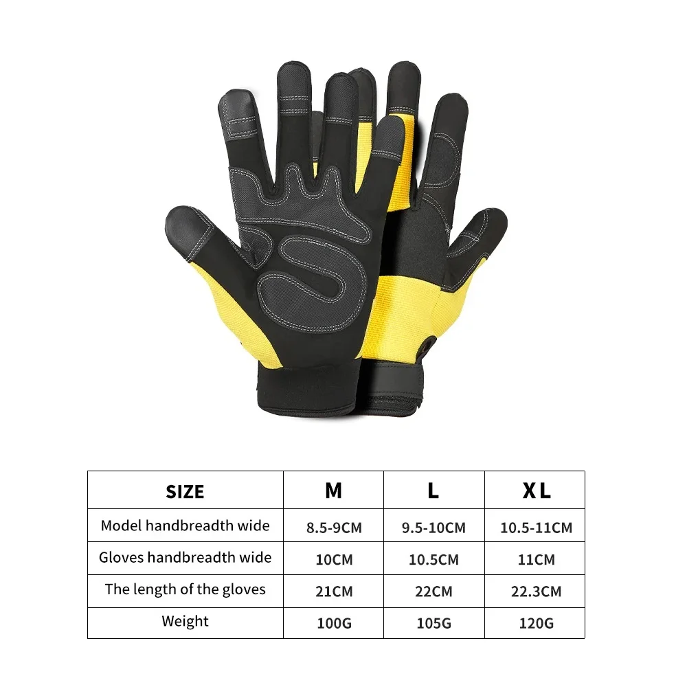 Outdoor Gloves Sports Full Finger Cowhide Rock Climbing Downhill Hiking Anti Slip Wear Resistant Ride Gloves