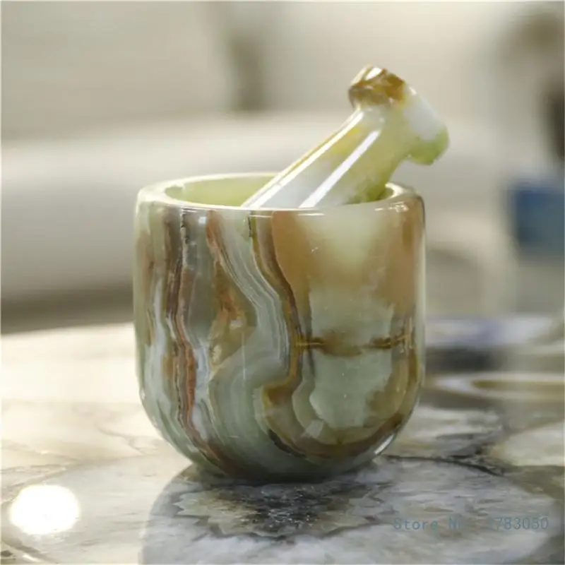 

Natural Mortars & Pestle Garlic Pepper Nut Spices Press Grinder Crusher Masher for Grinding Spices Gingers Durable