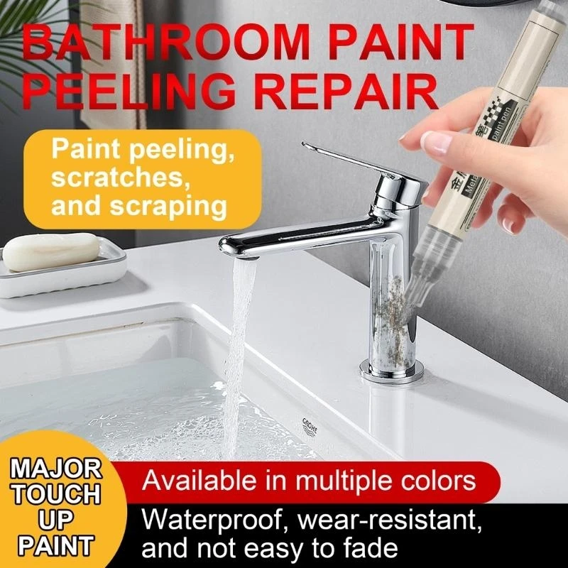 Metal Paint Pen, Permanent Paint Marker Pen Quick Drying Waterproof Metallic Marker Pen for Rock Painting, Glass, Metal 896C