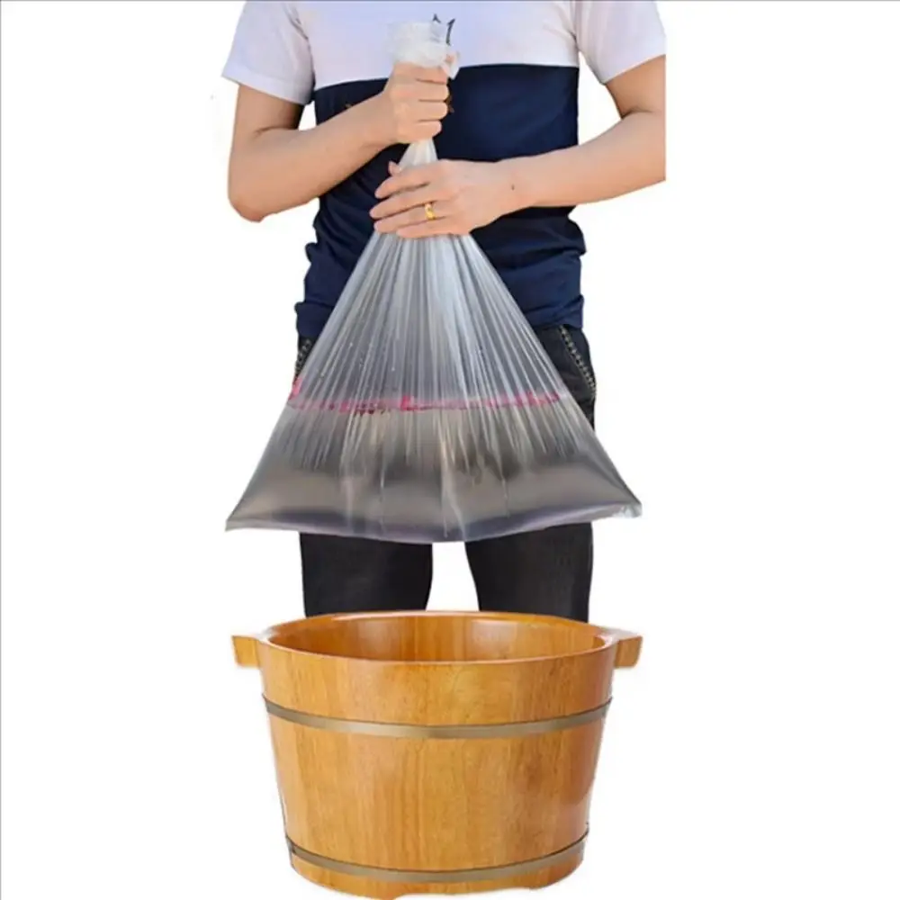 240Pcs Transparent Foot Tub Bags Thicken Heat Resistant Bath Basin Bags 65cm*50cm Waterproof Foot Tub Liners Skin Care