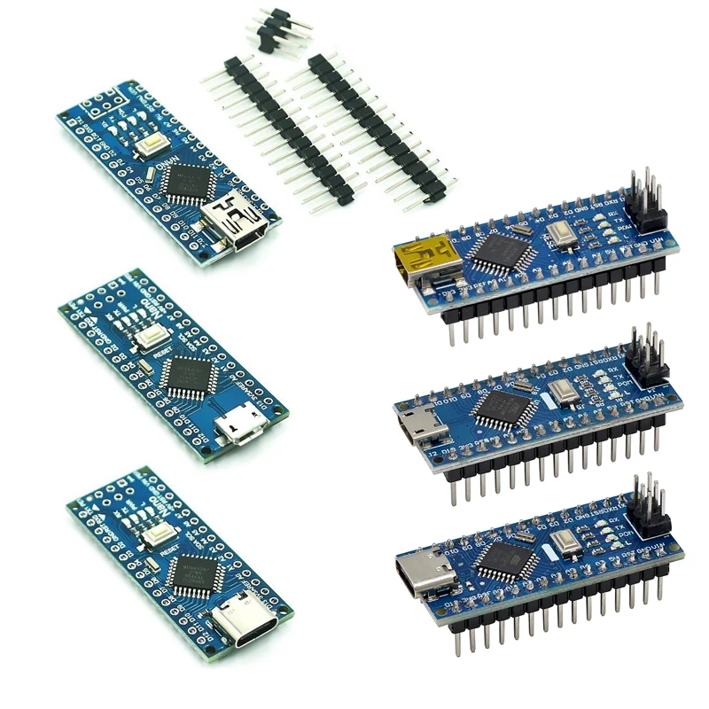

1~50Pcs Compatible with 2014 Version Nano V3.0 ATMEGA328P Improved Version Welding Pin without Welding Pin