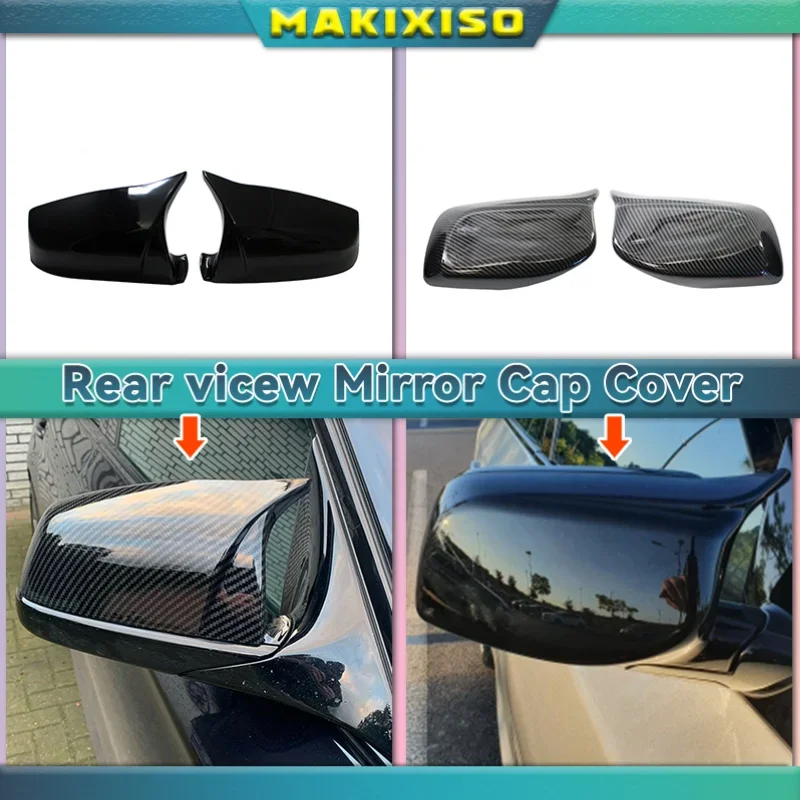 

E60 LCI Real Carbon Fiber Car Side Rearview Mirror Cover 51167187431 51167187432 for BMW F10 F11 E61 F01 F02 E63 E64 F12 F13