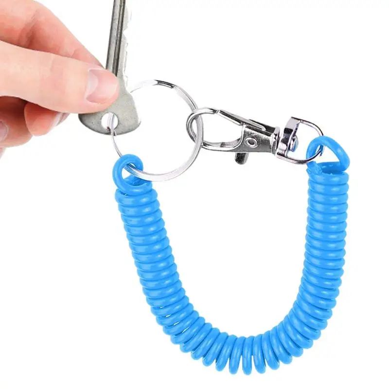 

Спираль для ключей, спираль для ключей с зажимом, выдвижная спираль, пружины, шнур для ключей, шнурок для ключей, шнурок для украшения своими руками