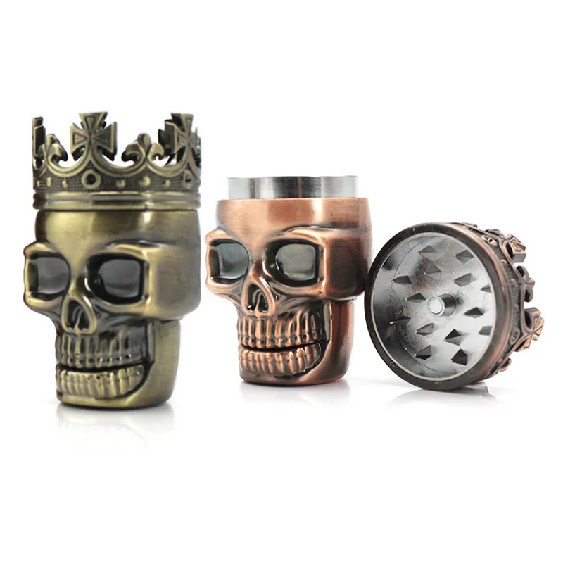 Plastic Skull Herb Tobacco Grinder Crusher herb grinder tobacco grinder manual spice grinder