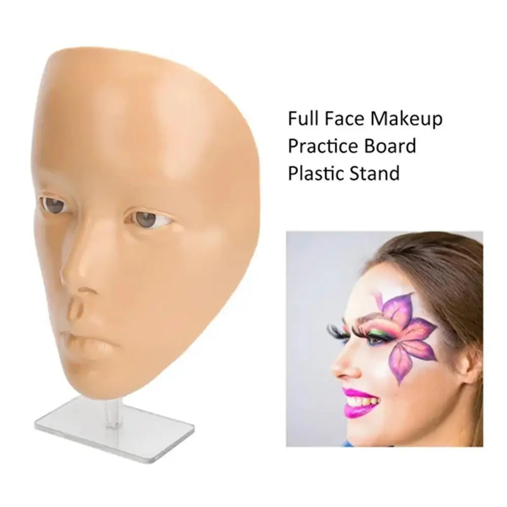 

Многоразовый Макияж для лица, тренировка искусственных глаз, силиконовый бионический манекен для практики кожи, манекен для начинающих, тату-доска для красоты V4Z4