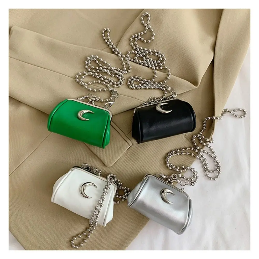 

New PU Chain Shoulder Bags Trendy Small Messenger Bags Mini Casual Clutch Lady