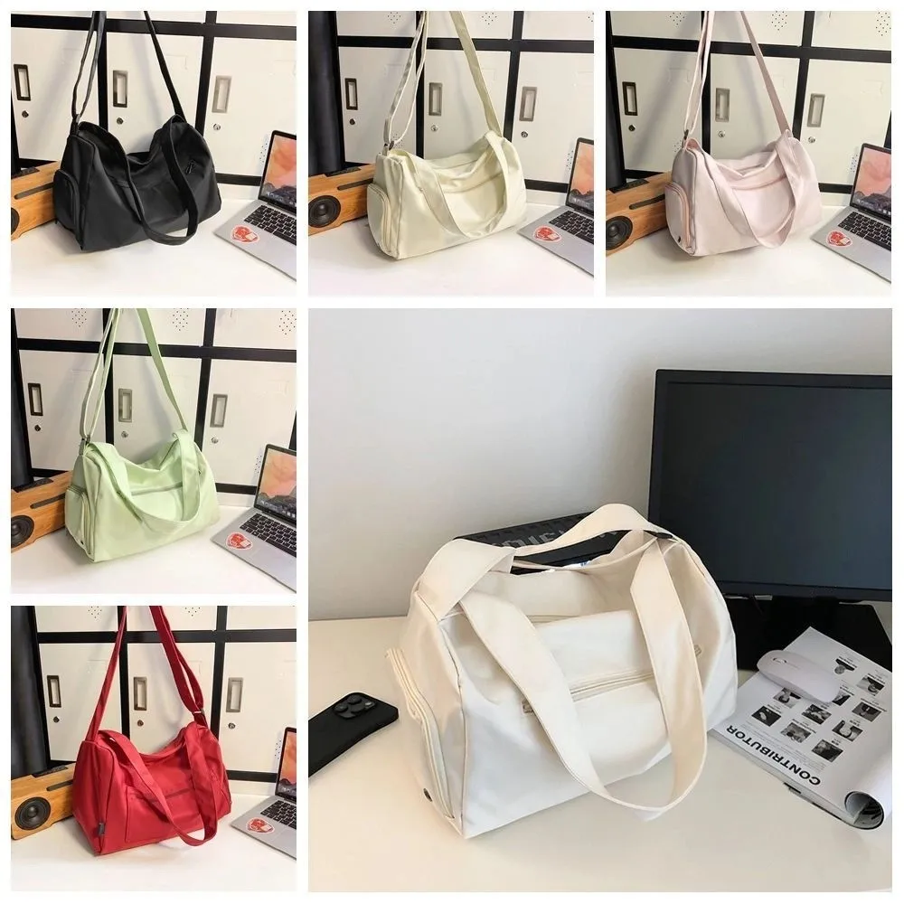 Trendy Large Capacity Travel Duffle Bag Handheld Waterproof Travel Luggage Bag Sports Business Trip Messenger Bag Men