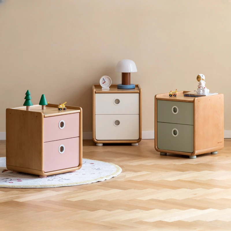 Storage Home Children's Nightstands Bedroom Coffee Children's Nightstands Small Solid Tables De Nuit Children Furniture RR50BF