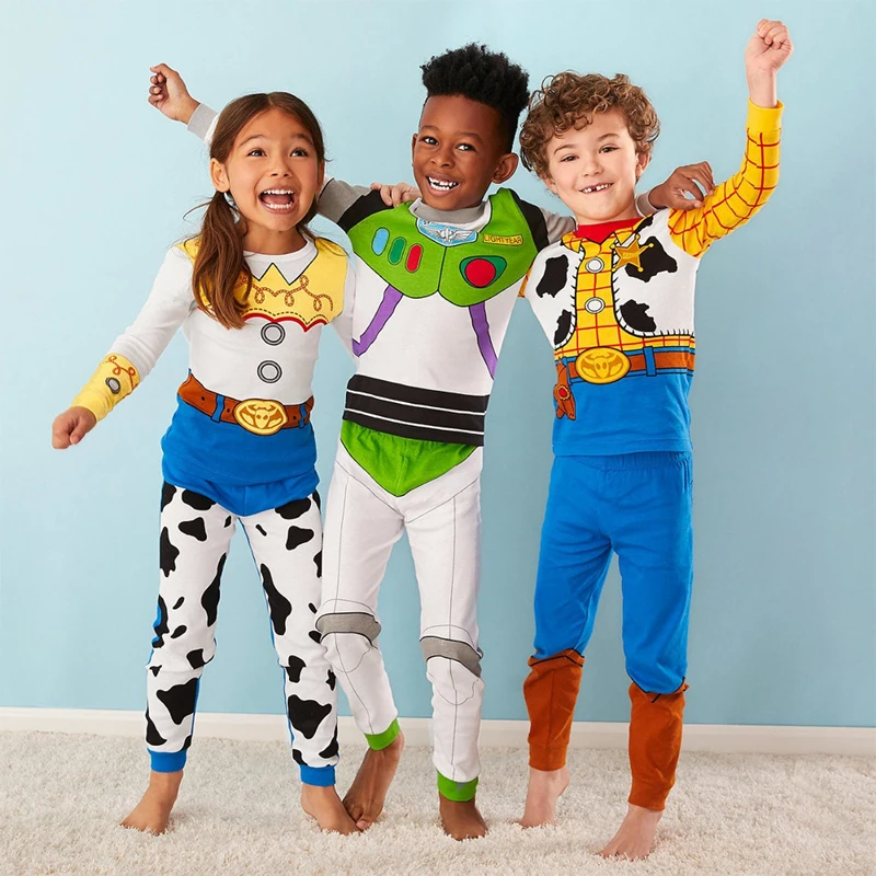 

Children's Spring/Autumn Cartoon Cosplay Set Boys' Fashion T-shirt+Pants Home Furnishing 2-Piece Kids Casual Tracksuit 2-7 Years