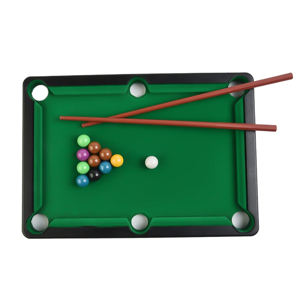 Pool Table Playset Top Game Table Cue Ball Tripod for Kids Adults Portable Interactive Stress Relief Family Fun Entertainment