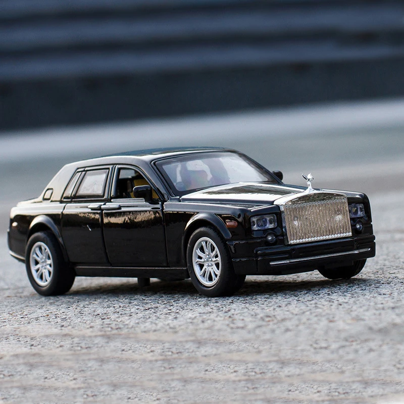 1:32 Rolls Royce Phantom Diecasts Alloy Metal Car Model Toy Vehicles Car Simulation Sound Light Kids Toys Gift Collection