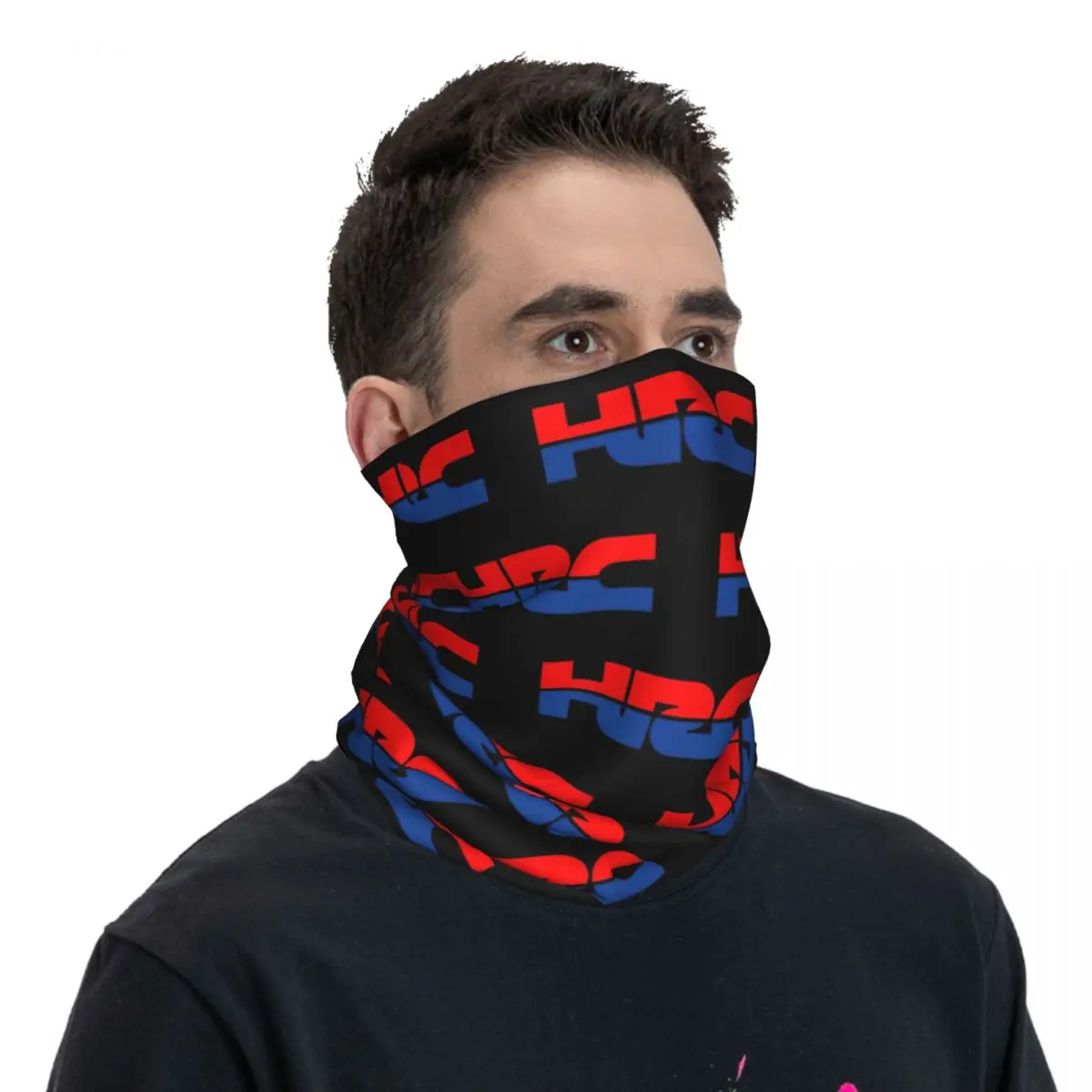 Hrc Motorcycle Sport Racing Moto Bandana Neck Cover Printed Balaclavas Face Mask Scarf Cycling Riding Men Women Breathable