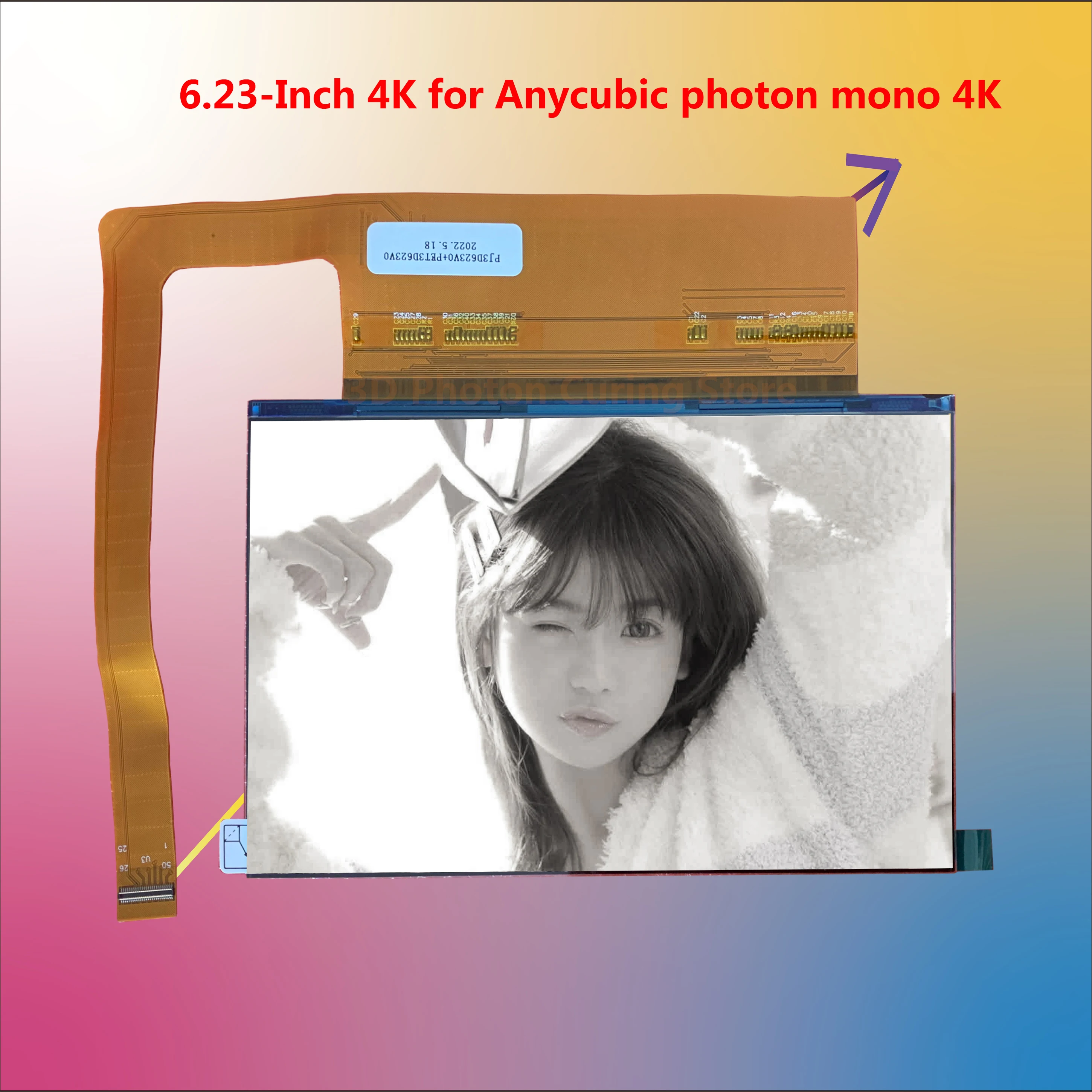 Anycubic photon Mono 4K 6.23-inch 4K LCD Screen Monochrome LCD Screen For LCD 3D Printer