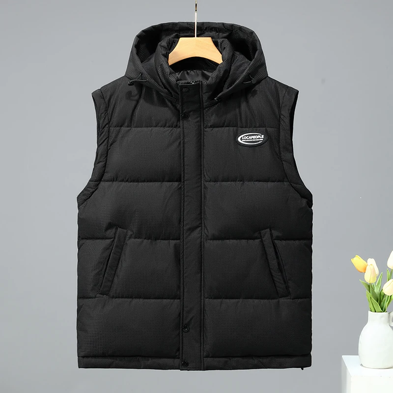 ZOZOWANG 160KG 2023 New Winter Fattening Men's Removable Sleeve Cotton Jacket Men's Parkas Thickened Coat Plus Size 8XL 9XL 10XL