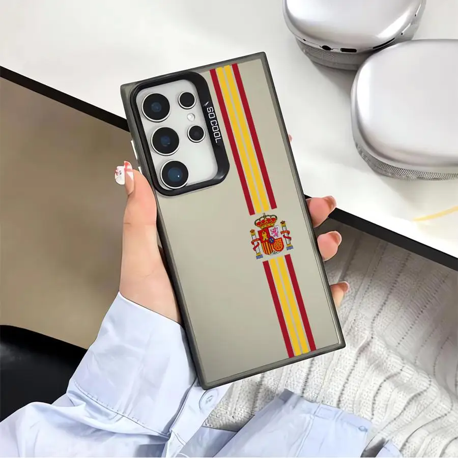 Spanish Flag National Design Soft Shell Phone Case