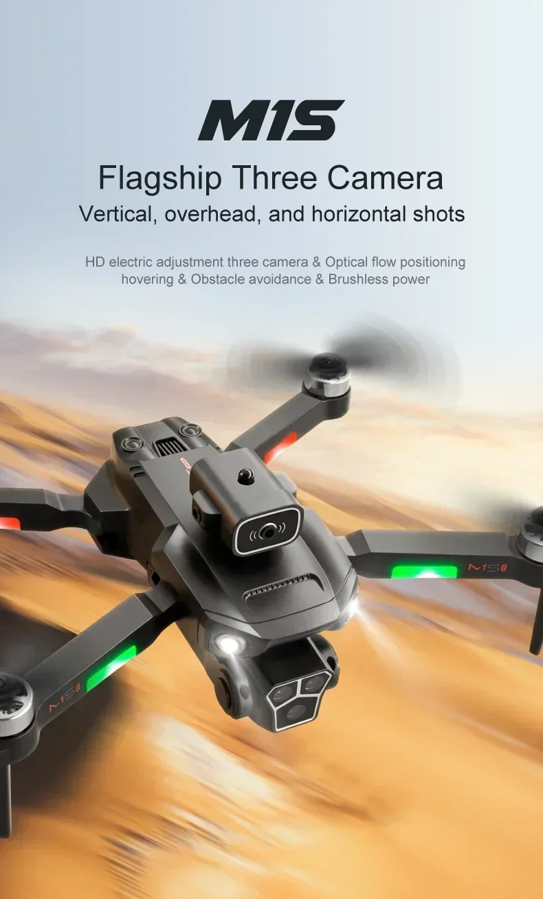 Xiaomi MIJIA M1S Drone Professional 8K GPS Three Camera 5G Folding Obstacle Avoidance Optical Flow Positioning Upgraded 10000M