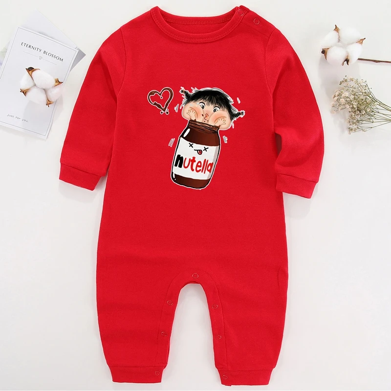 One Piece Toddler Girl Winter Jumpsuit Kids Newborn Baby Boy Clothes Nutella Baby Romper for Infant Clothing Long Sleeve Warm Baby Bodysuits  Baby Rompers