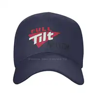 Full Tilt Poker Logo Fashion quality Denim cap Knitted hat Baseball cap 2