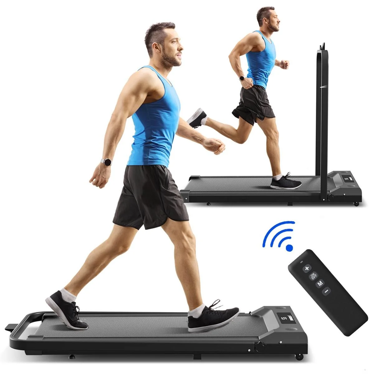 

NW2-in-1 многофункциональные складные беговые дорожки Mini Fitness внутреннее снаряжение для упражнений, складные Домашние беговые дорожки для фитнеса с вилкой Стандарта США