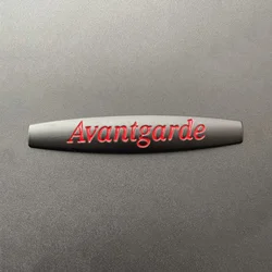 3D Metal Avantgarde Emblem Car Fender Badge Sticker Accessories (Black Red)
