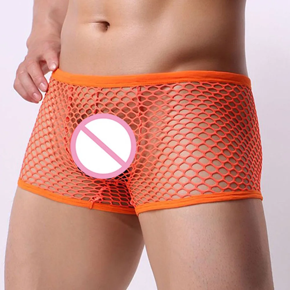 

Men's Fishnet Underwear Transparent Underwear Sexy Comfortable Underwear Hollow Out See Through Sensual Bikini Men's Panties