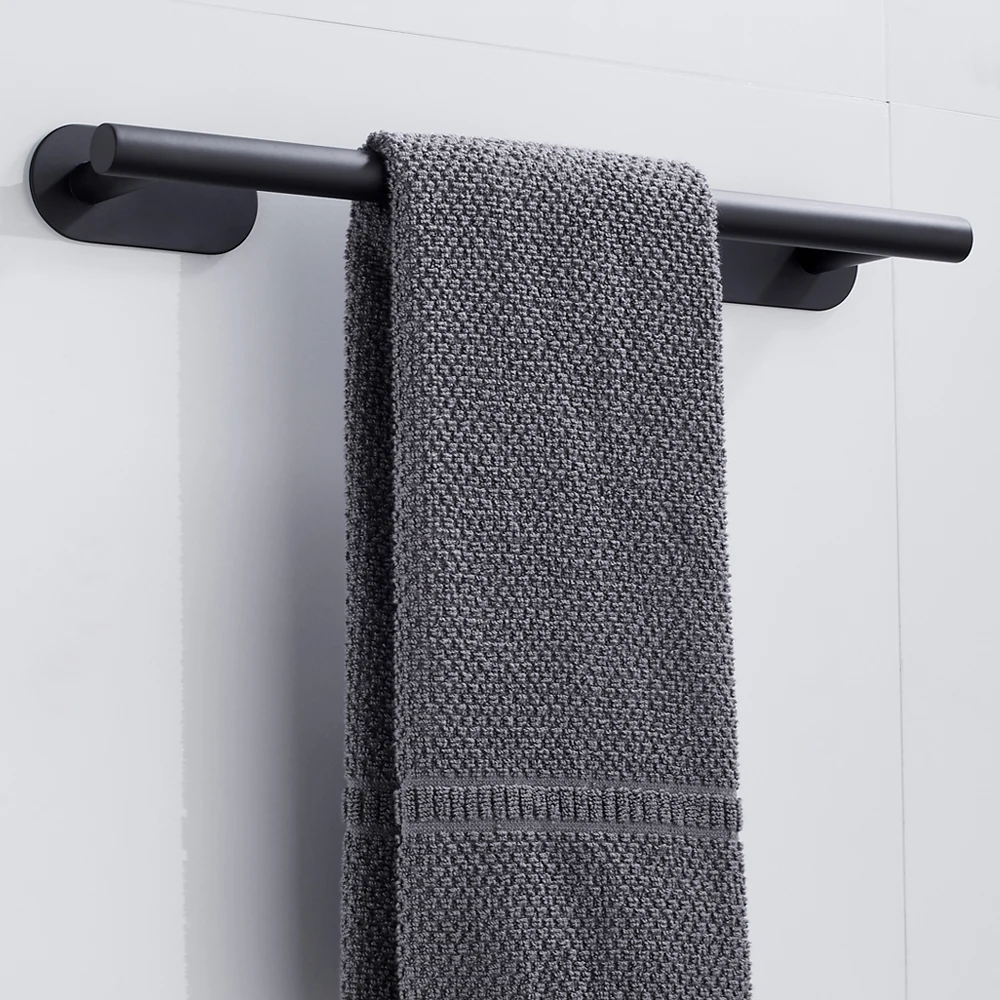 Towel Rack 50cm Stainless Steel Bathroom No Drilling Self Adhesive Wall-Mounted