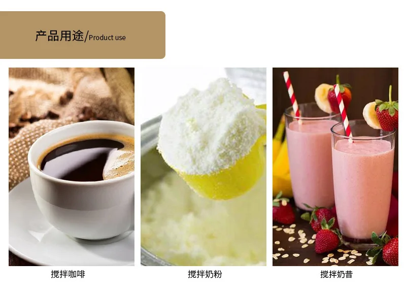 Description Picture 4 of item1PC Drinks Milk Coffee Frother Foamer Whisk Mixer Stirrer Egg Beater Electric Mini Handle Mixing Tools