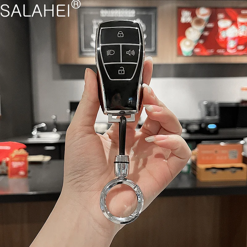 

New Soft TPU Car Remote Key Case Cover Shell Fob for Beijing Baic Senova BJ40 PLUS EX5 EU5 EC5 BJ80 U7 X7 Keyless Accessories