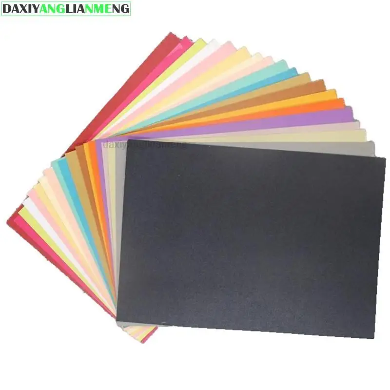 100pcs/lot ping A6 10cm X 15cm 22colors Pearl Paper 250gsm DIY Wedding Party Invitation Message Card Postcard