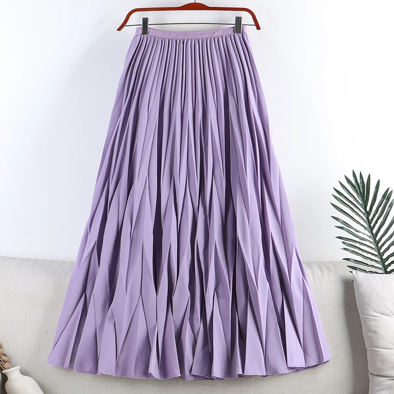 Jupe Midi Asymétrique Femme - Taille élastique Haute - Style Gothique Coréen - Neuf