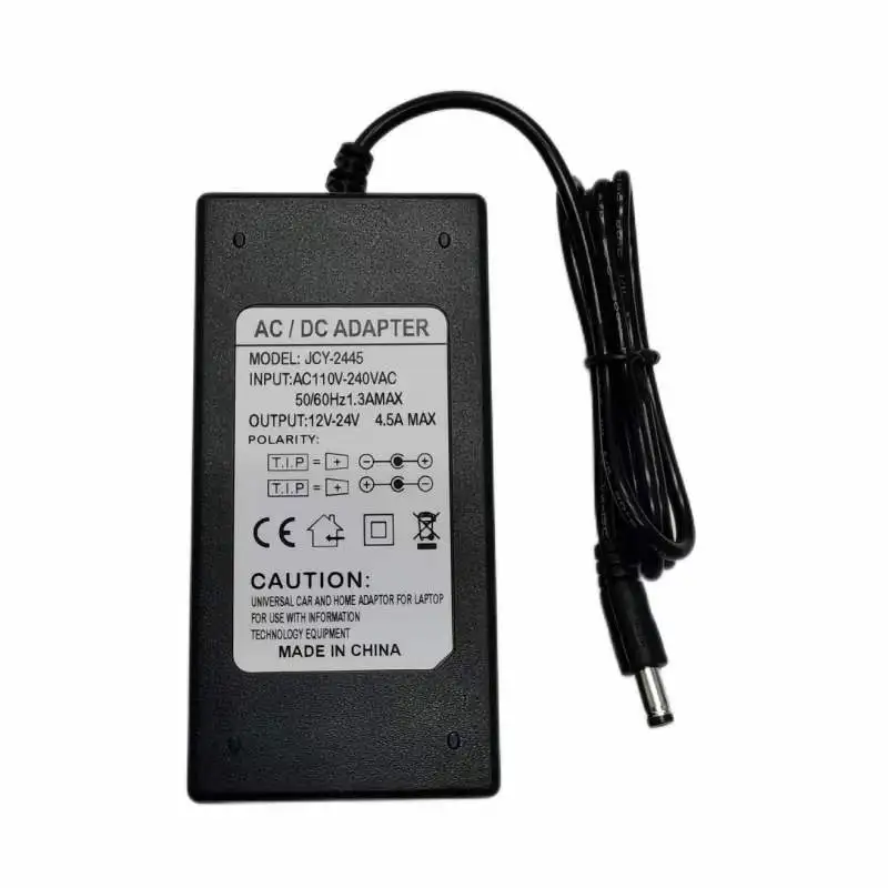 Adjustable Power Adapter AC/DC 12V-24V 4A/5A With 8PCS Connector Universal Laptop Charger Regulated Power Supply