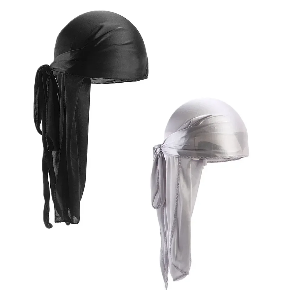 2-Pack Durag Pirate Hat - Soft, Fragrance-Free, 360 Waves, Extra Long Tail for Maximum Comfort and Style 5
