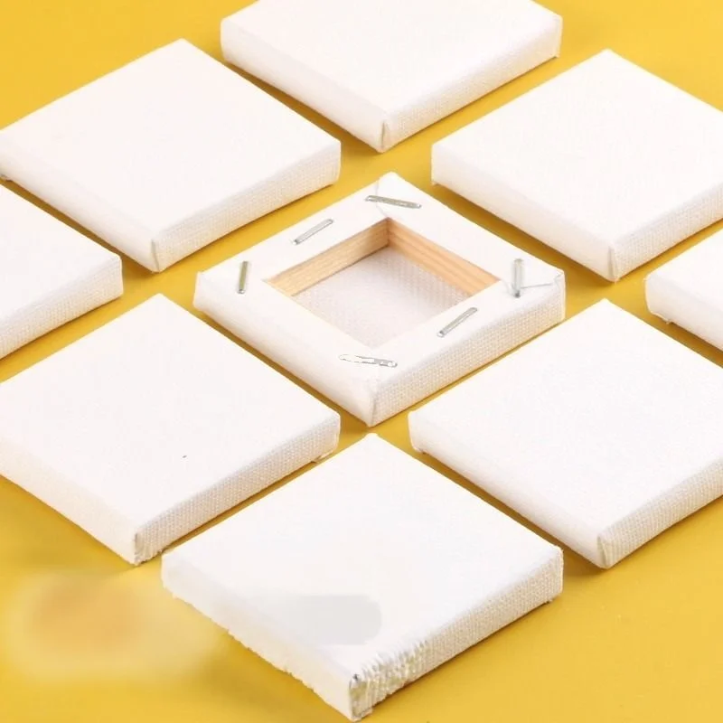 10 * 10 square small canvas mini oil painting frame oil painting easel set acrylic DIY hand Oil board