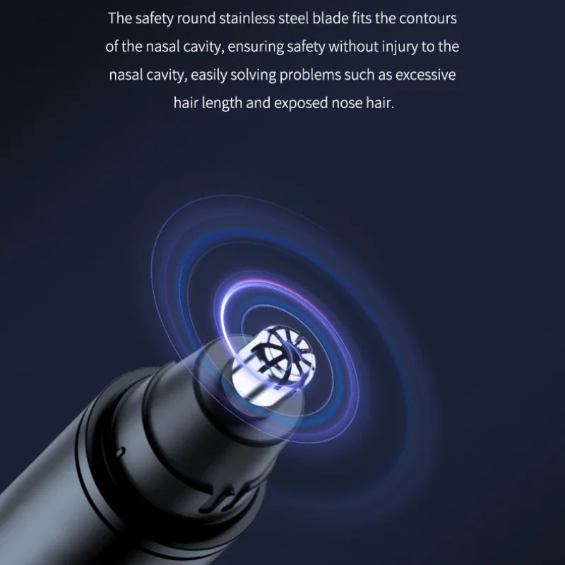 Nose Hair Trimmer USB Charging New High Quality Electric Portable Men Mini Nose Hair Remover Safety Face Hair Cleaning Tool 3