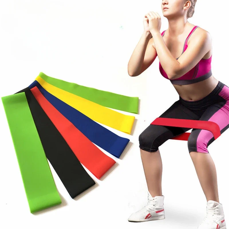 1pc Yoga Tension Belt Fitness Elastic Belt Resistance Squat Butt AIDS Tension Ring Stretching Exercise Strap Belts yoga resistance bands,yoga strap