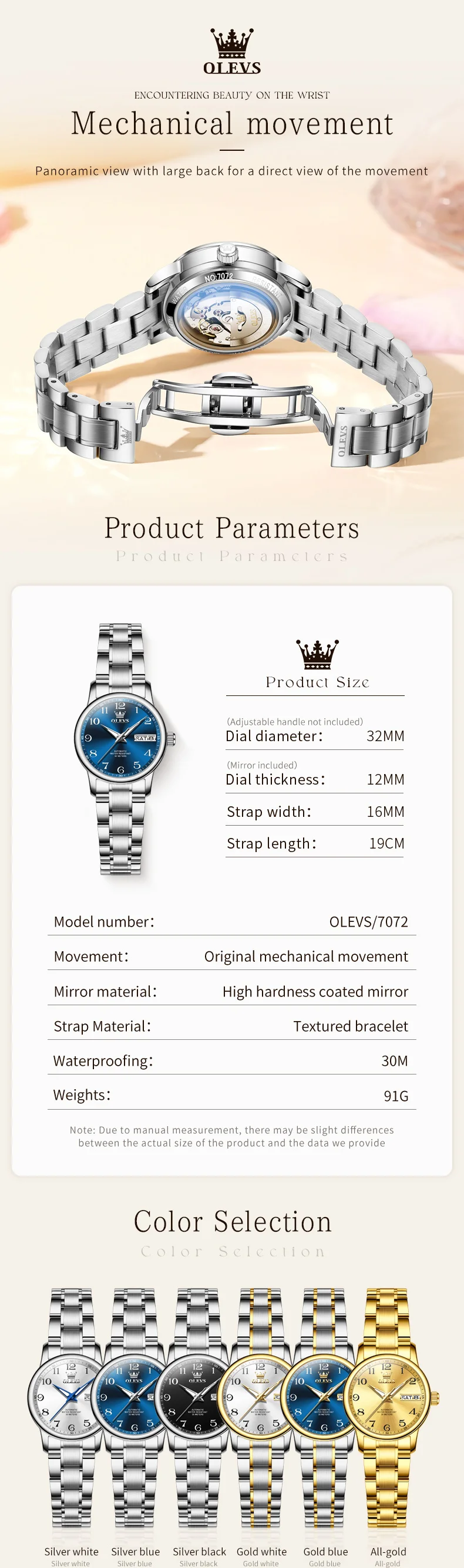 OLEVS Orologio Donna - Confezione