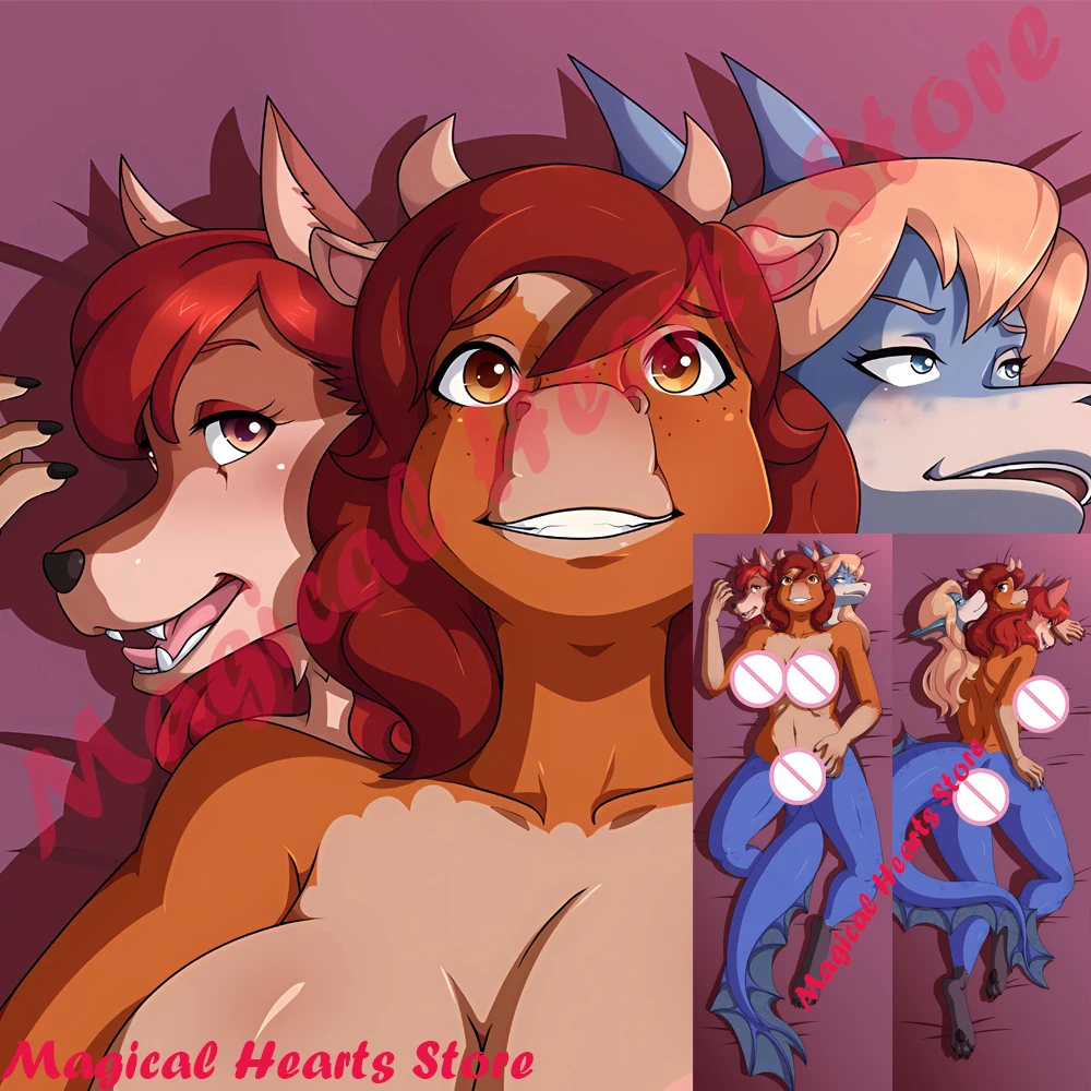 

Dakimakura Anime Dragon Body Pillow Cover Double Sided Print Pillowcase Life Size