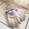Winter Unisex Snowboard Ski Gloves PU Leather Non-slip Touch Screen Waterproof Motorcycle Cycling Fleece Warm Snow Gloves 4