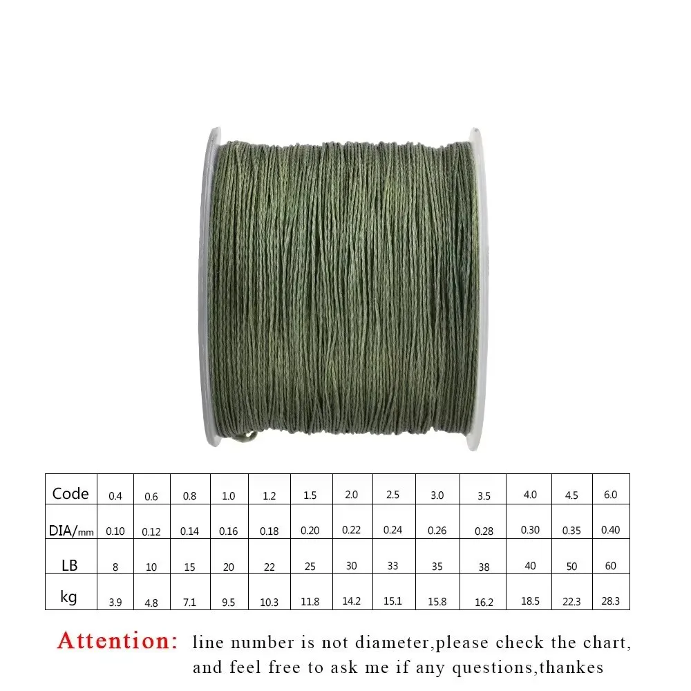 FTK 114 m 4 Stränge geflochtene Angelschnur 8LB-60LB Multifilament Dyneema PE-Schnur 0,1 mm-0,4 mm Karpfenangeldraht Süßwasser – Detail 3