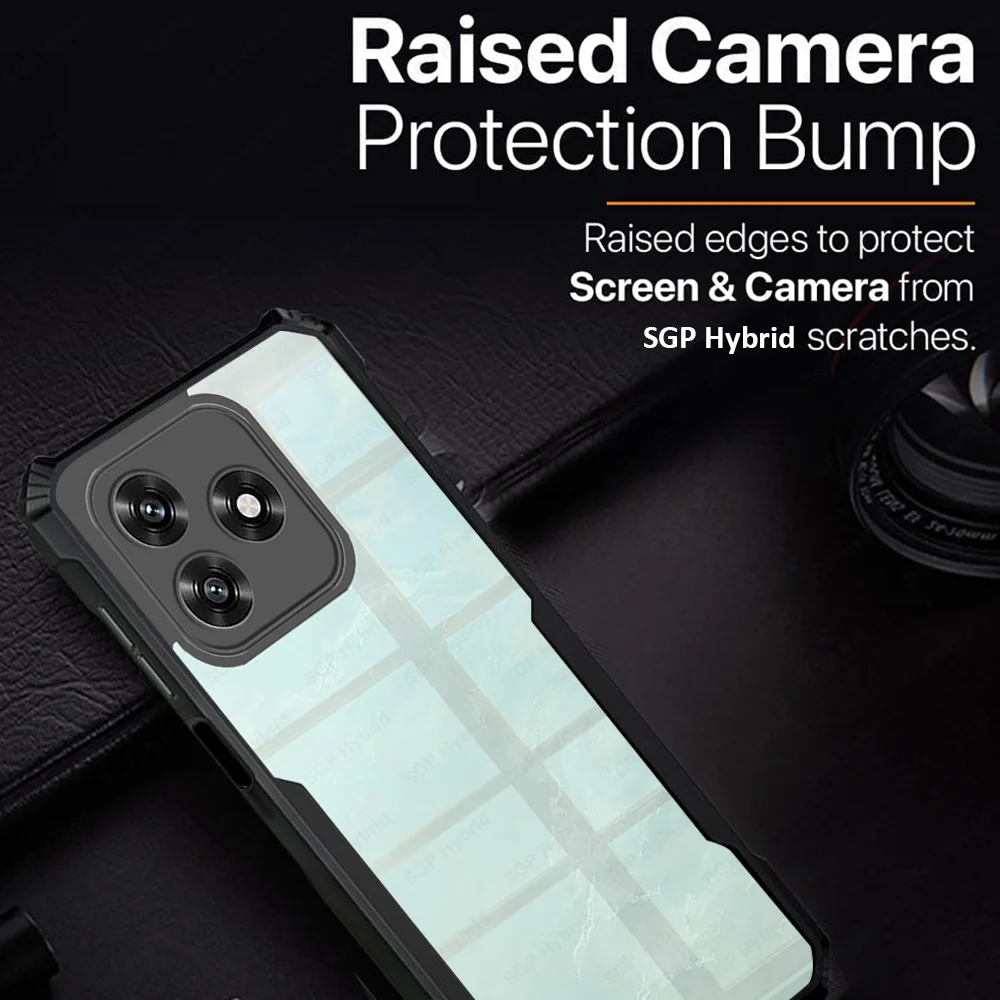 Acrylic Transparent Shockproof Armor Hard Back Cover Case