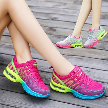 2021 Autumn Sport Shoes Woman Sneakers Female Running Shoes Breathable Hollow Lace-Up Chaussure Femme Women Fashion Sneakers 1